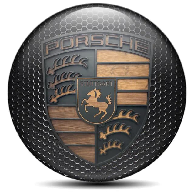 Porsche Emblem Badge Self-Adhesive Stylish Design