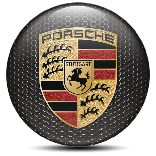 Porsche Emblem Center Hup Cap Stylish Design