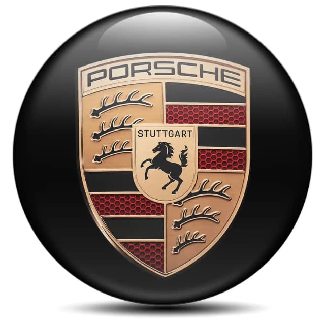 Porsche Logo Emblem Self-Adhesive High Quality