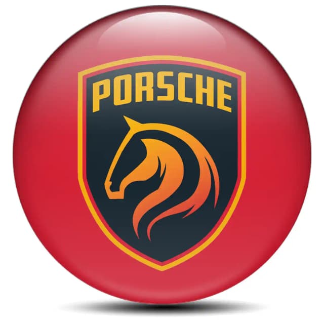 Porsche Logo Sticker Premium Edition
