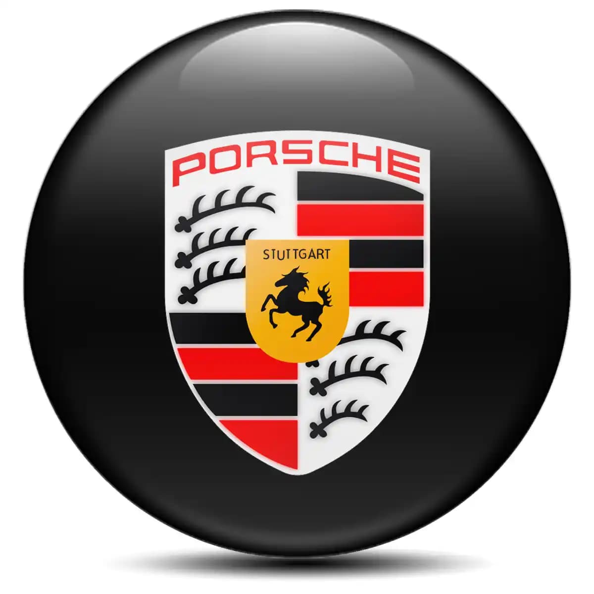 Porsche Sticker Epoxy 3D Gel Stylish Design