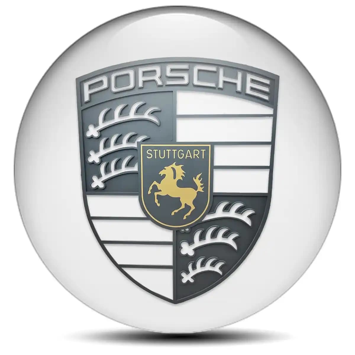 Porsche Wheel Emblem Self-Adhesive High Quality