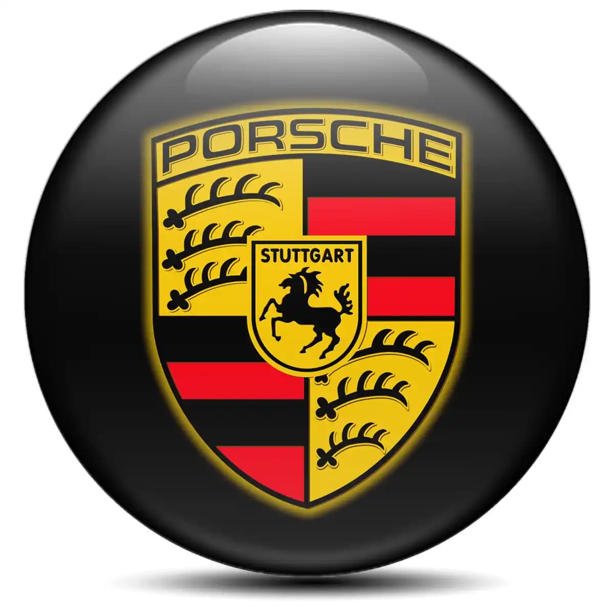 Porsche Wheel Emblem Self-Adhesive Premium Edition