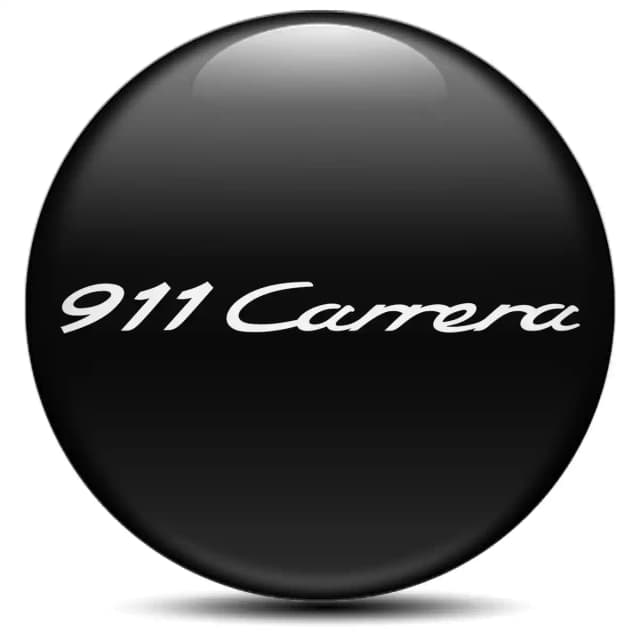 Porsche Wheel Emblem Self-Adhesive Stylish Design