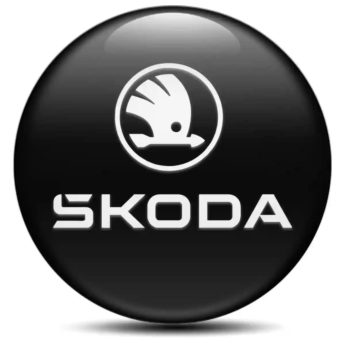 Skoda Badge Emblems Center Cap Premium Edition