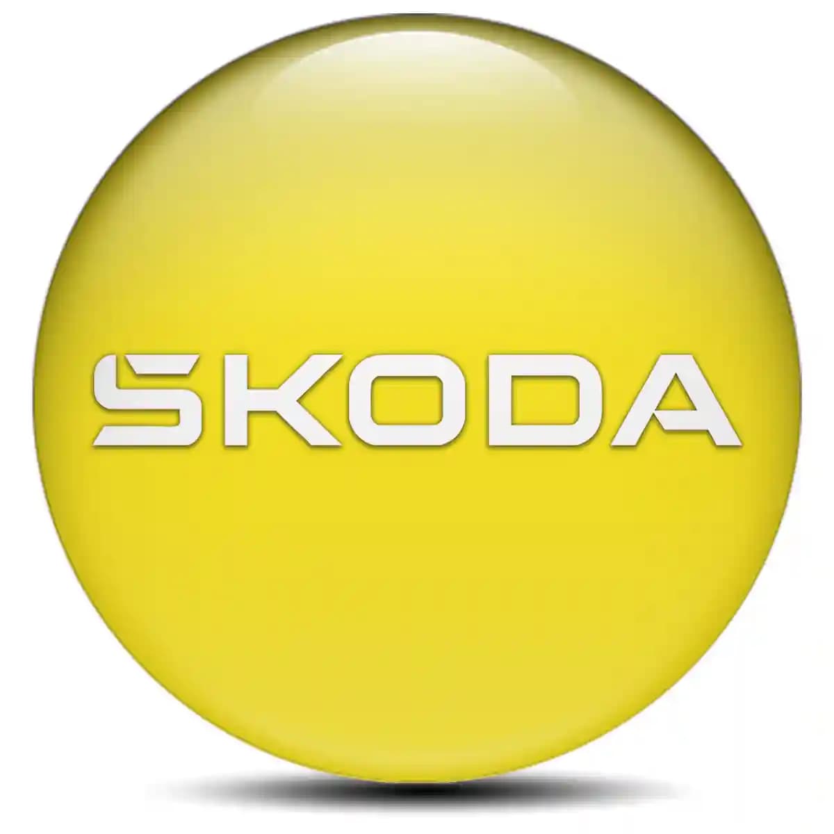Skoda Domed Sticker Self-Adhesive Stylish Design