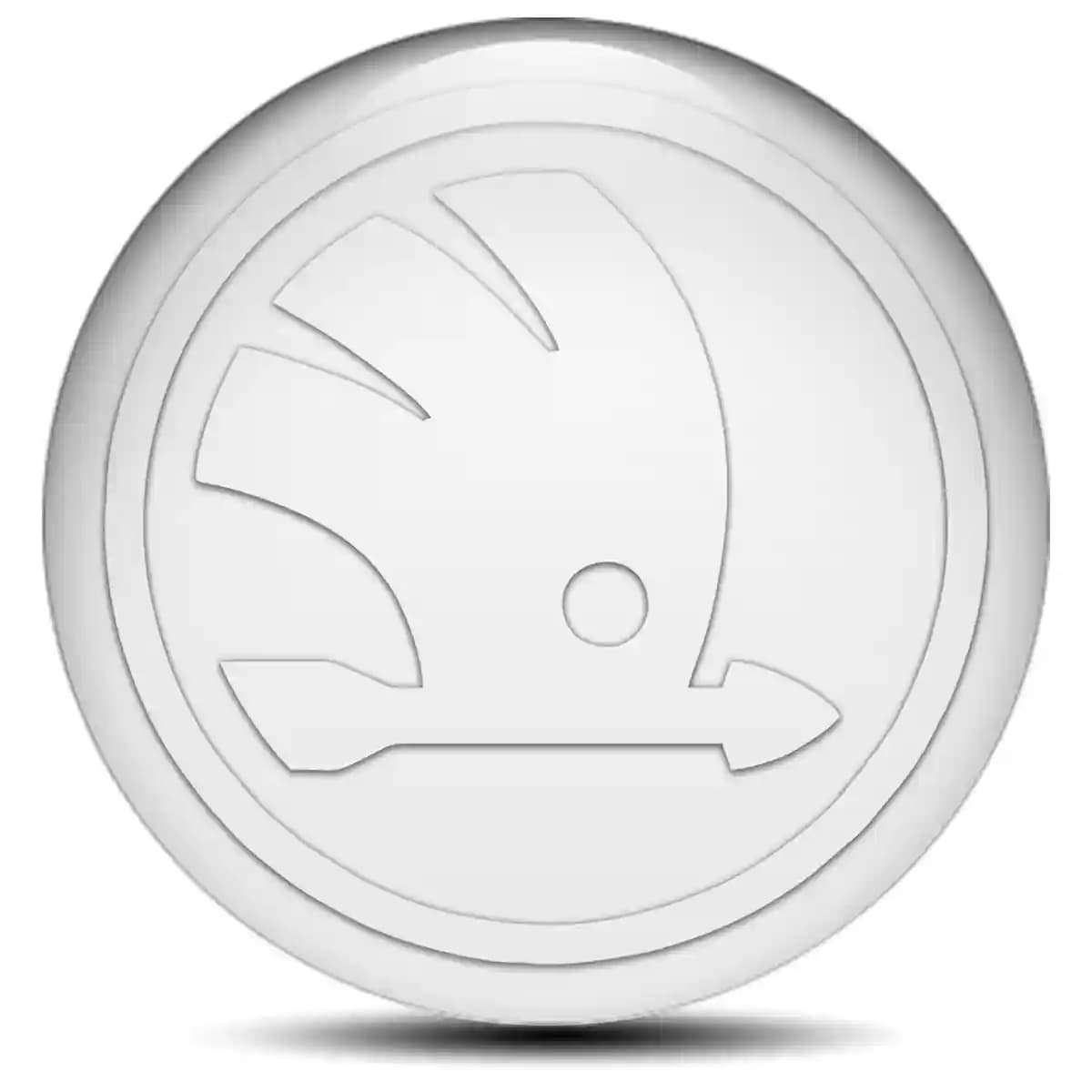 Skoda Domed Sticker Stylish Design