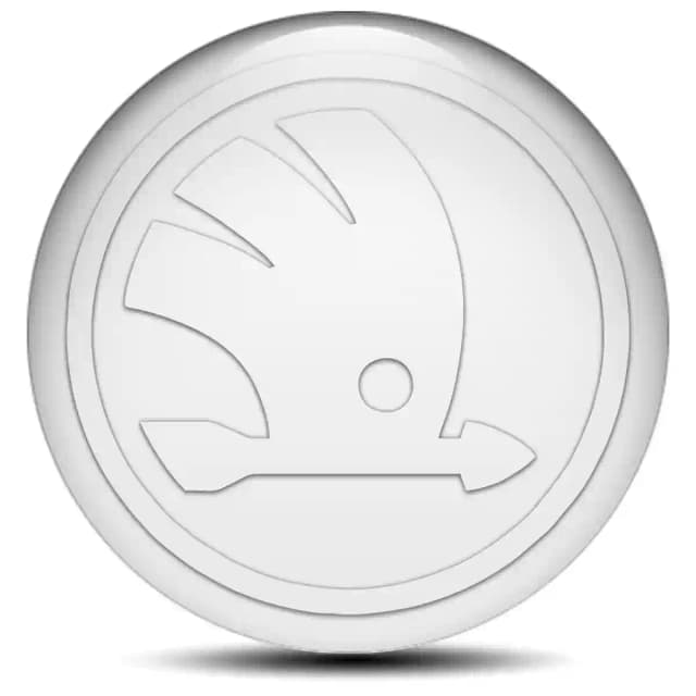 Skoda Domed Sticker Stylish Design