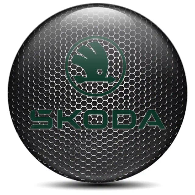 Skoda Emblem Center Hub Cap Self-Adhesive High Quality