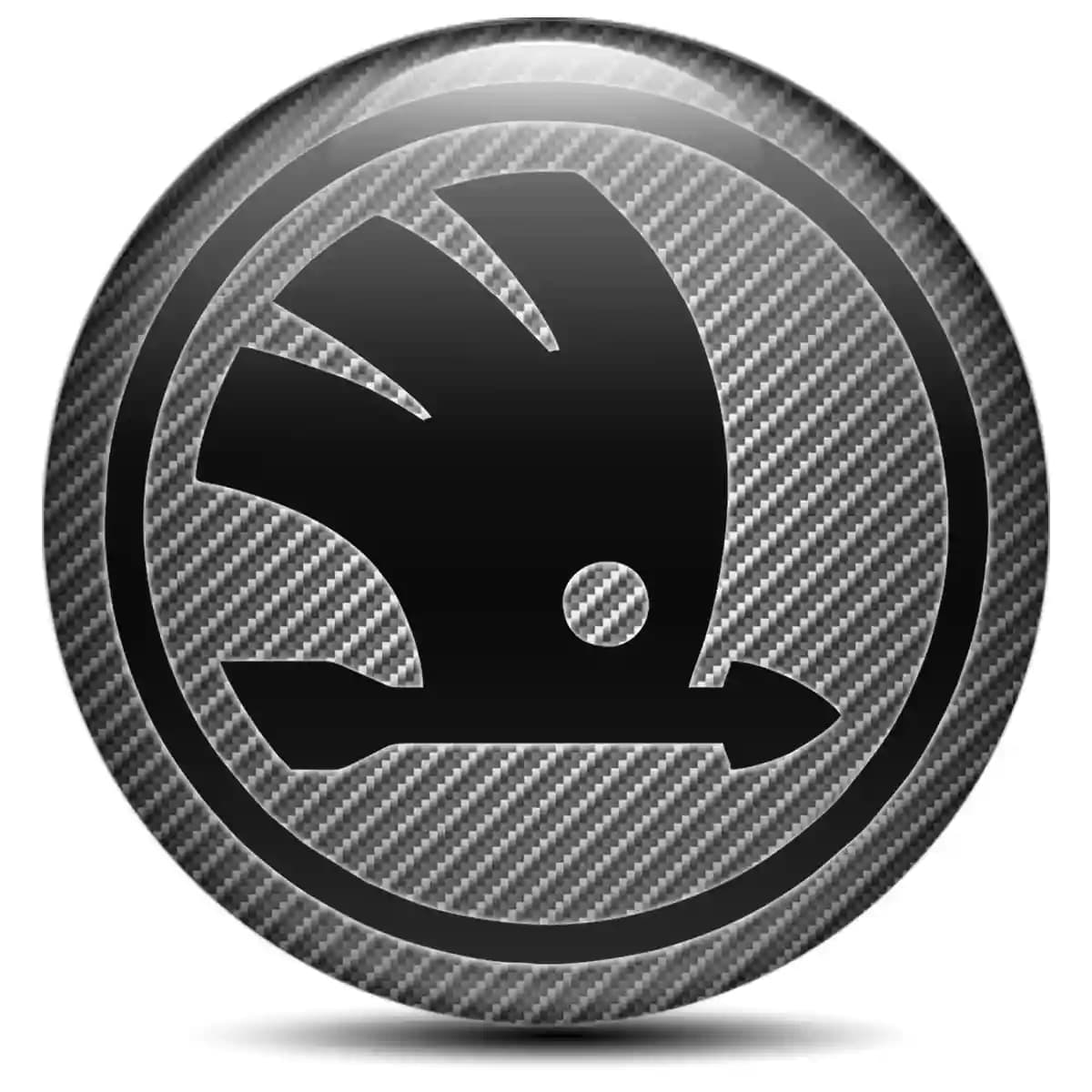 Skoda Emblem Center Hub Cap Self-Adhesive Stylish Design