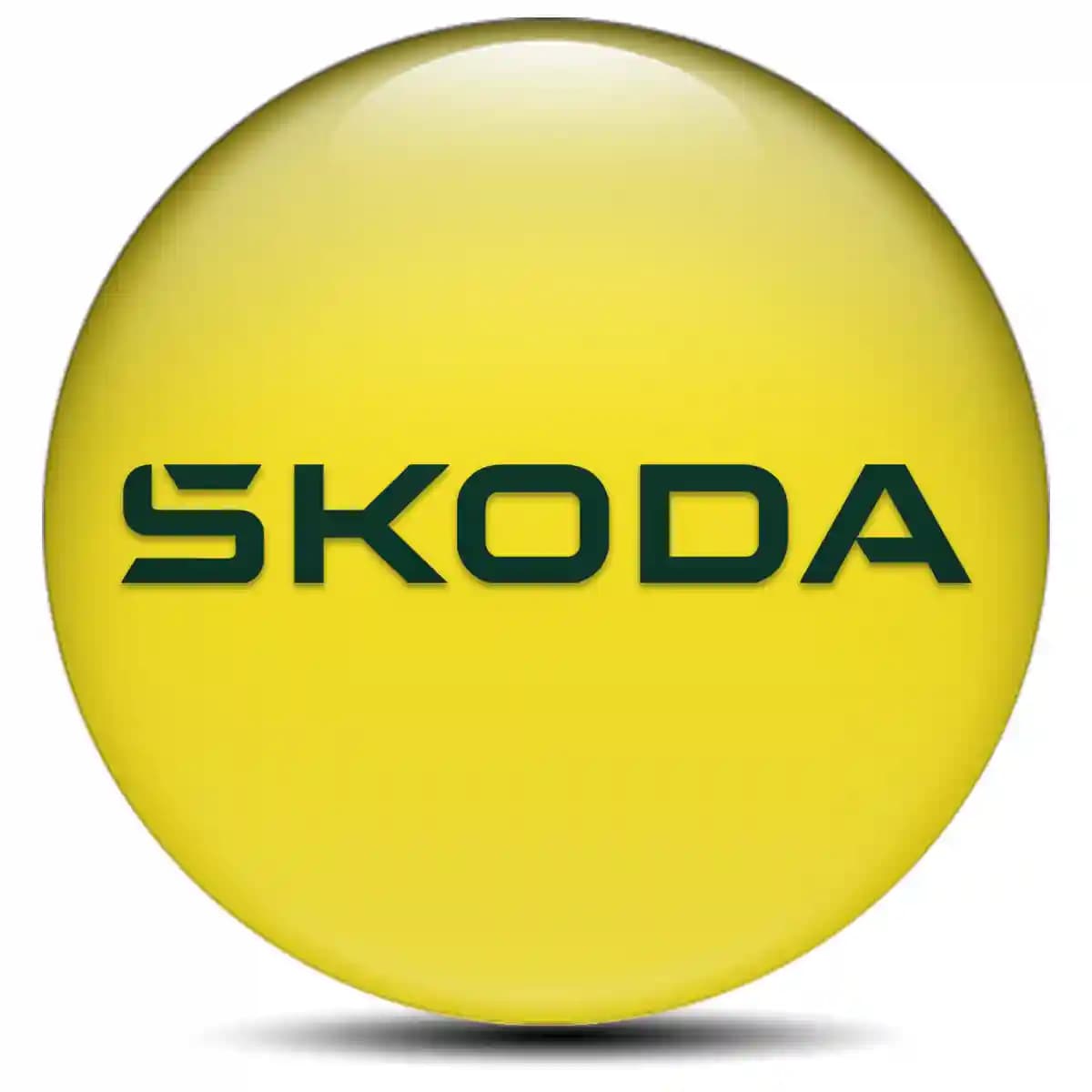 Skoda Emblem Epoxy Self-Adhesive Stylish Design