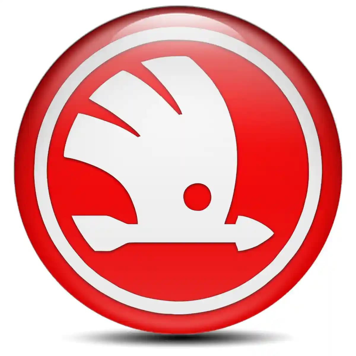 Skoda Wheel Emblem Self-Adhesive Stylish Design