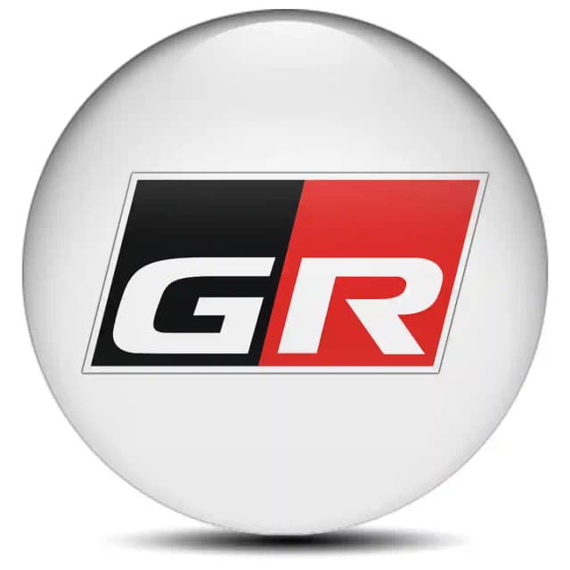 Toyota GR Domed Sticker Stylish Design