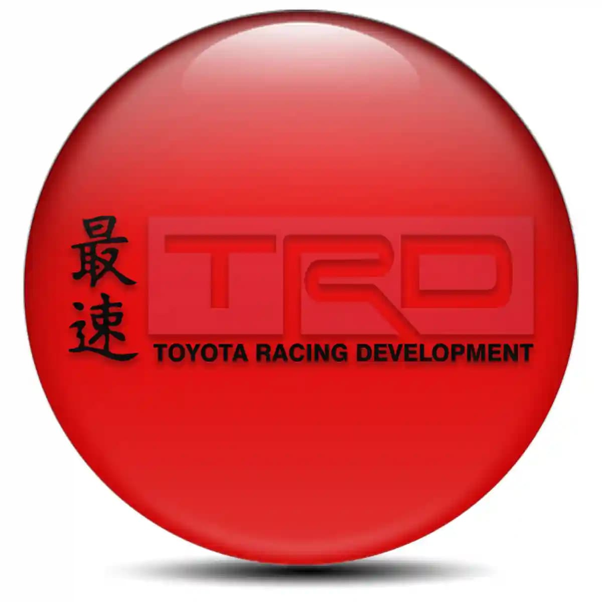 Toyota TRD Domed Sticker High Quality