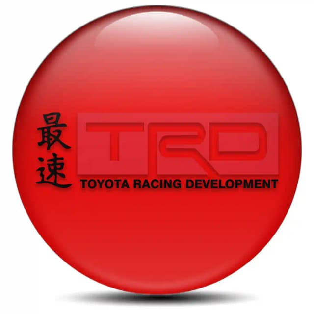 Toyota TRD Domed Sticker High Quality
