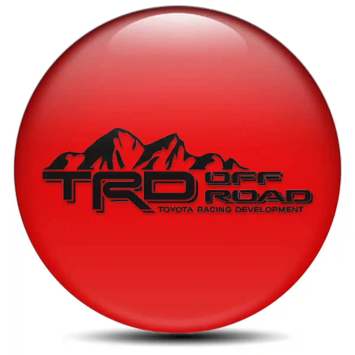 Toyota TRD Domed Sticker Self-Adhesive Exterior Design