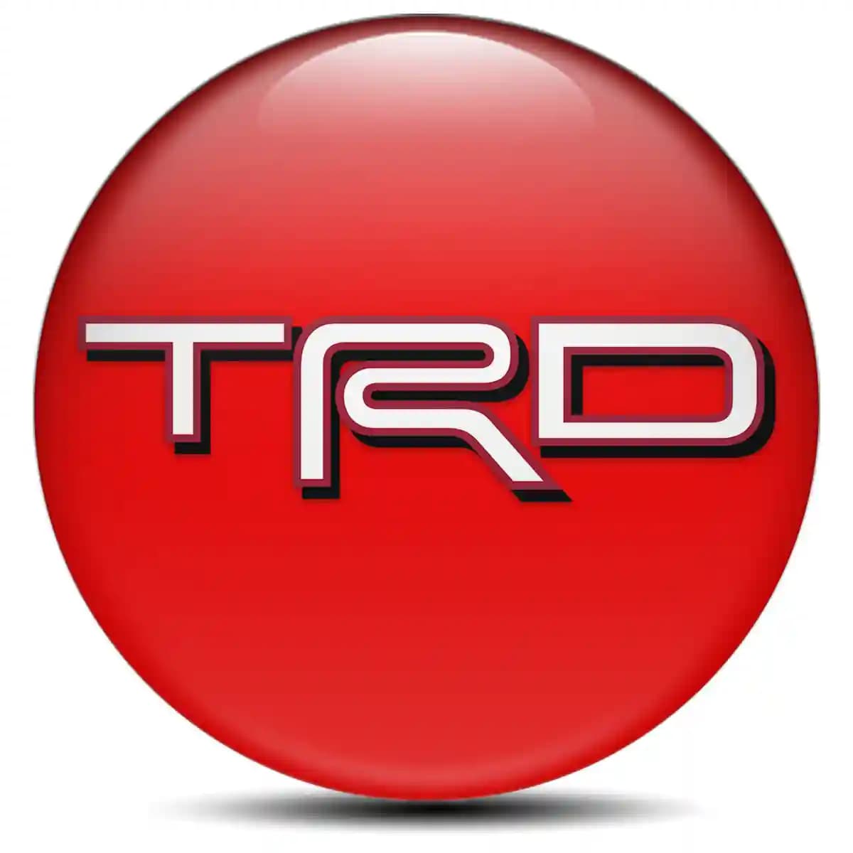 Toyota TRD Domed Sticker Self-Adhesive Premium Quality