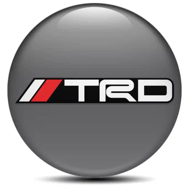 Toyota TRD Domed Sticker Stylish Design