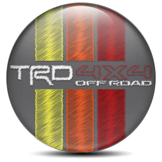 Toyota TRD Emblem Badge Stylish Design