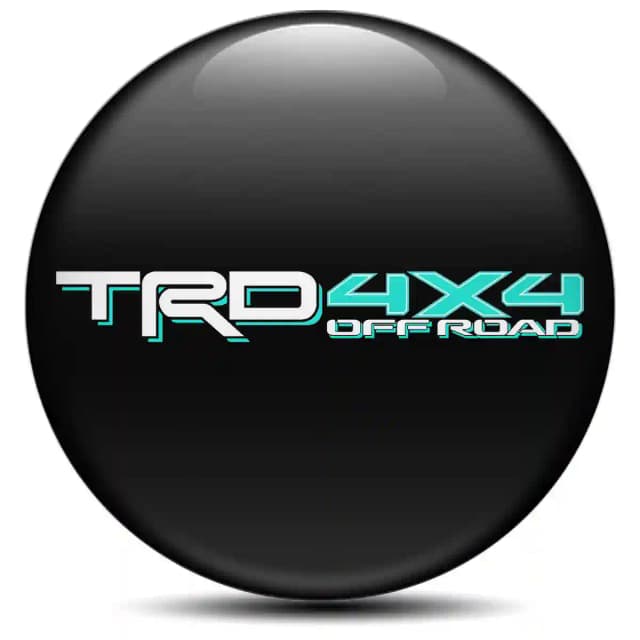 Toyota TRD Emblem Center Hub Cap Self-Adhesive Premium Resin