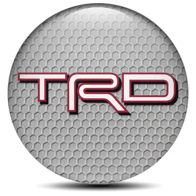 Toyota TRD Emblem Wheel Center Caps Interior Design