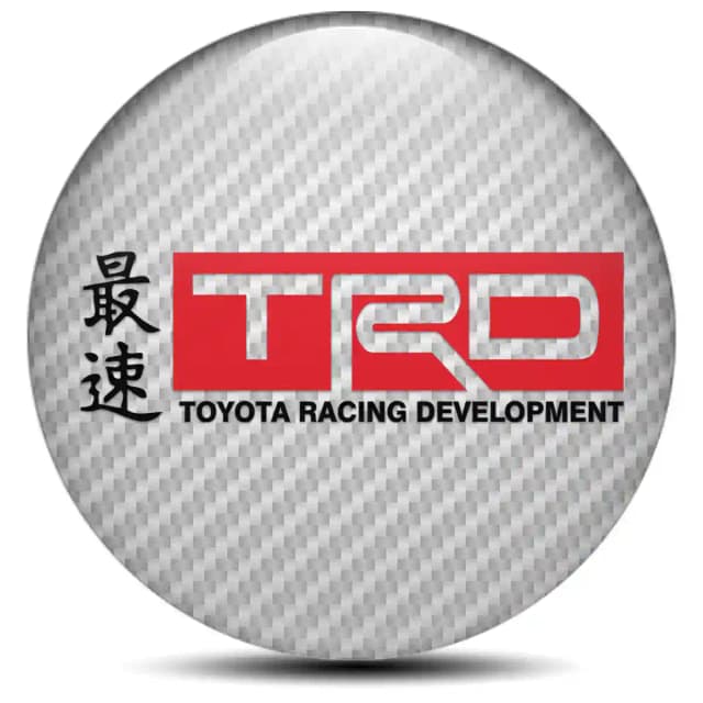 Toyota TRD Wheel Emblem Self-Adhesive Premium Quality