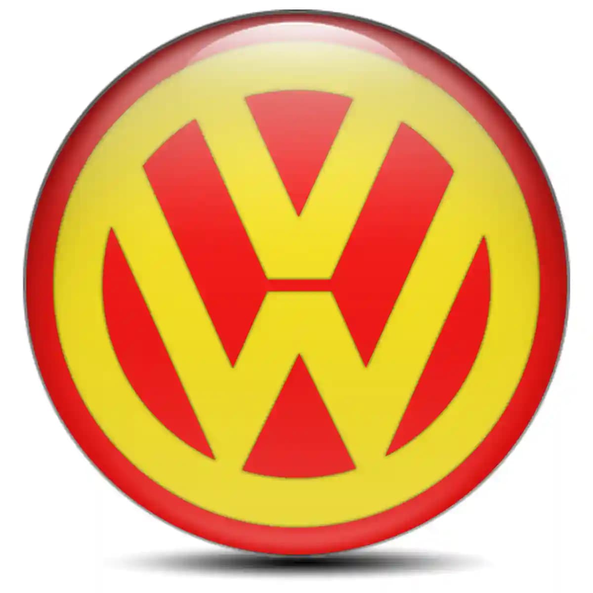VW Domed Sticker Stylish Design