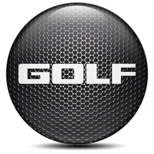 VW Golf Domed Emblem Self-Adhesive Stylish Design