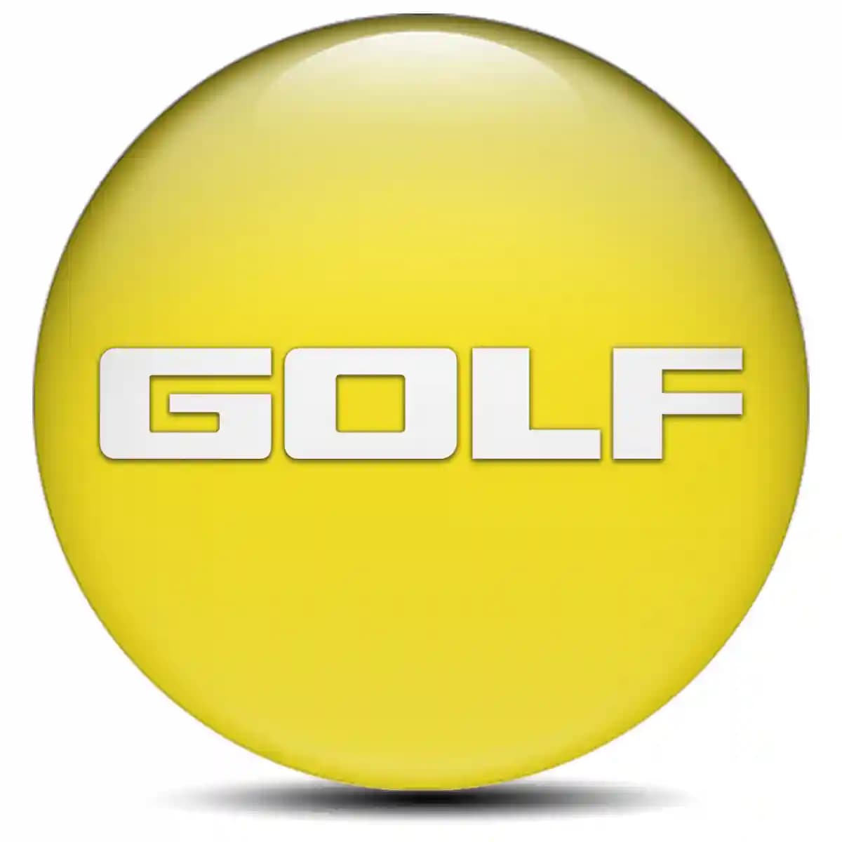 VW Golf Domed Sticker Self-Adhesive Stylish Design