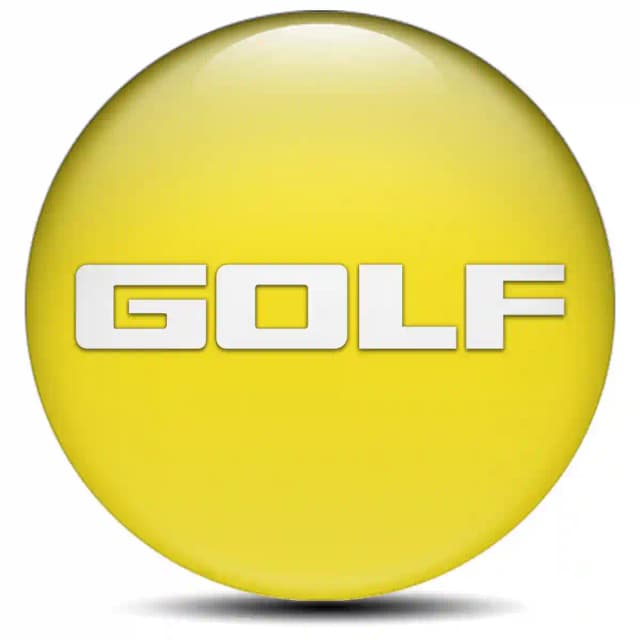 VW Golf Domed Sticker Self-Adhesive Stylish Design