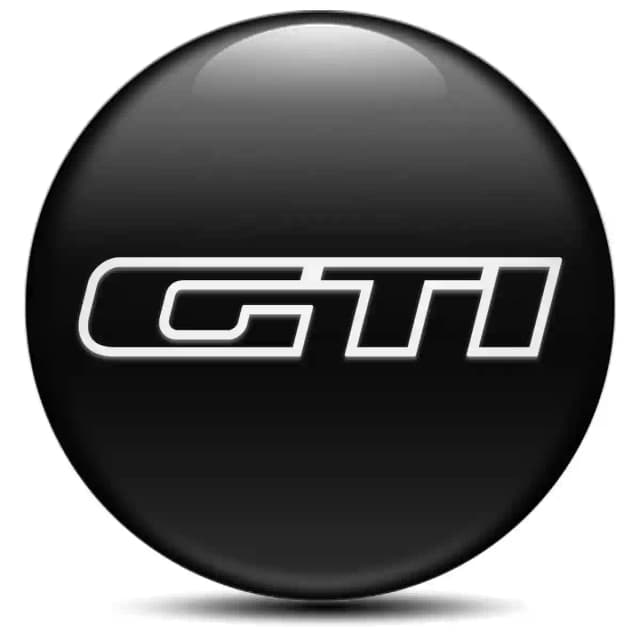 VW GTI Domed Emblem Self-Adhesive Stylish Design