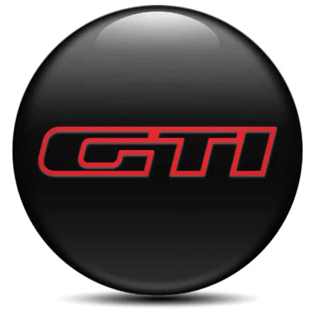 VW GTI Domed Emblem Stylish Design