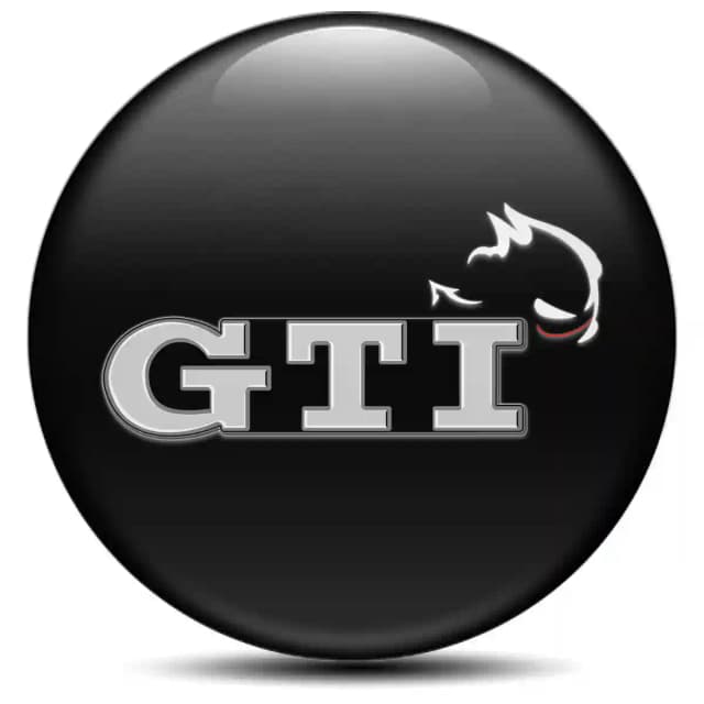 VW GTI Domed Sticker Self-Adhesive High Quality