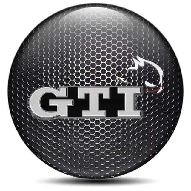 VW GTI Emblem Wheel Center Caps Stylish Design