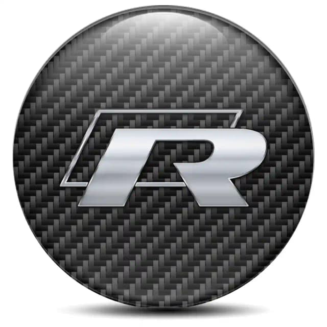 VW R Line Domed Emblem High Quality