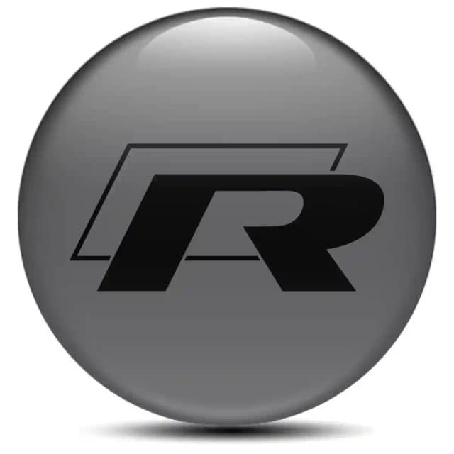 VW R Line Domed Sticker Stylish Design