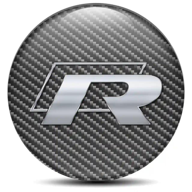 VW R Line Emblem Badge Self-Adhesive Stylish Design
