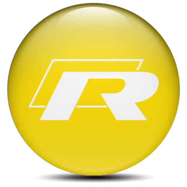 VW R Line Emblem Center Hup Cap Stylish Design