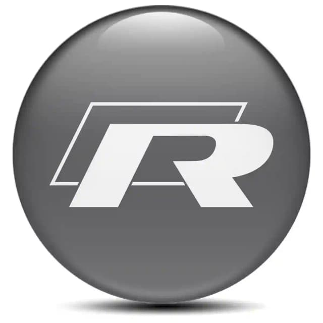 VW R Line Emblem Epoxy Self-Adhesive Stylish Design