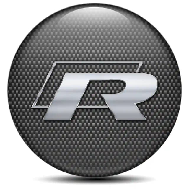 VW R Line Epoxy Sticker Stylish Design