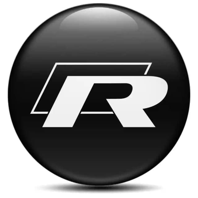 VW R Line Sticker Epoxy 3D Gel Stylish Design