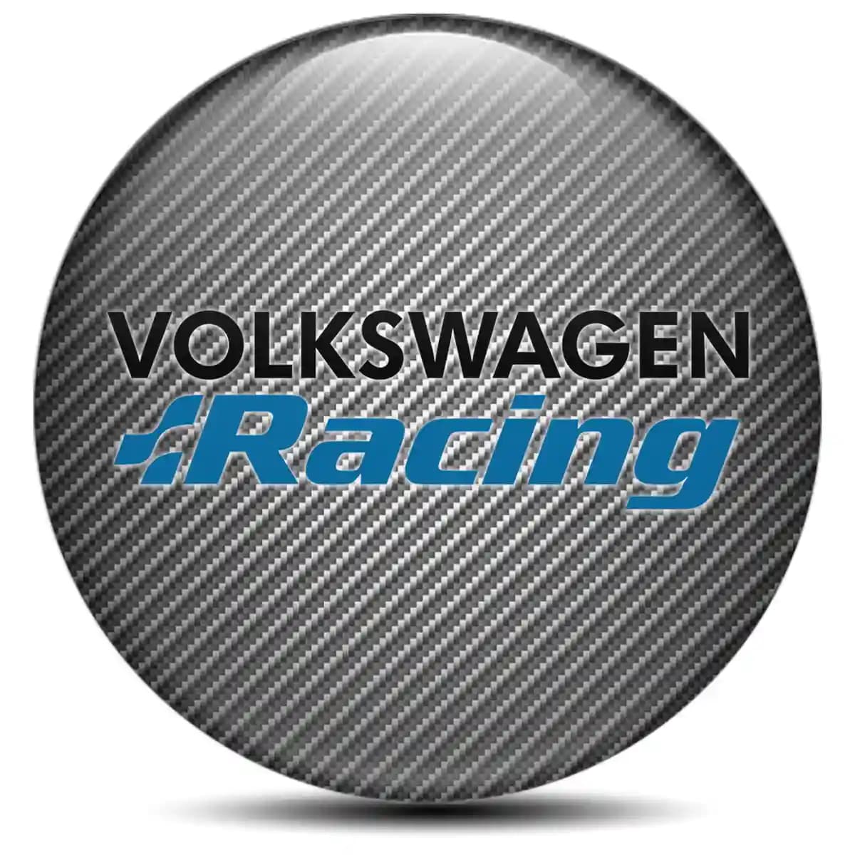VW Racing Domed Emblem Stylish Design