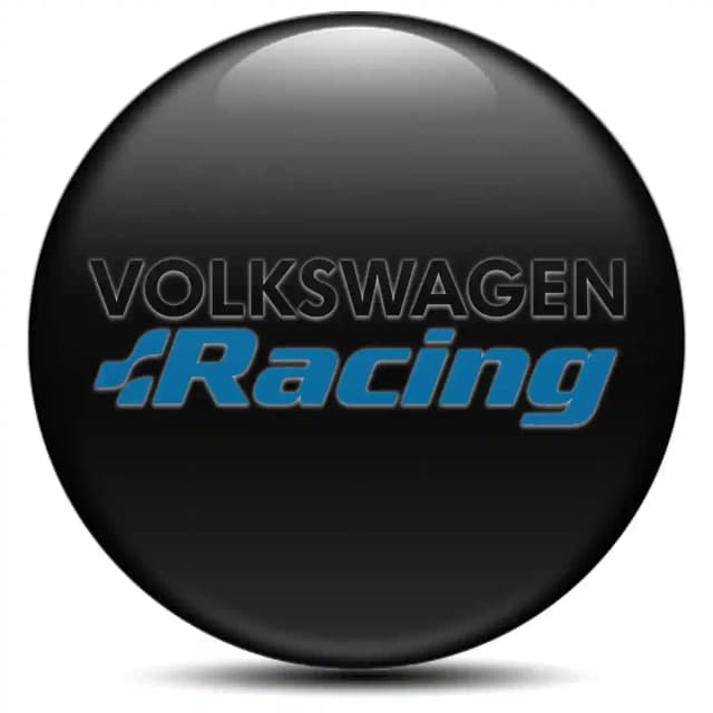 VW Racing Domed Sticker Stylish Design