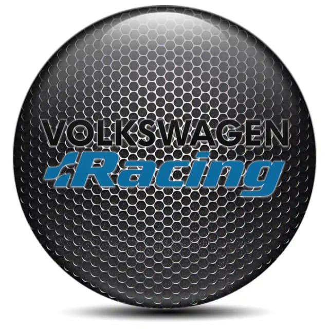 VW Racing Emblem Center Hup Cap Stylish Design