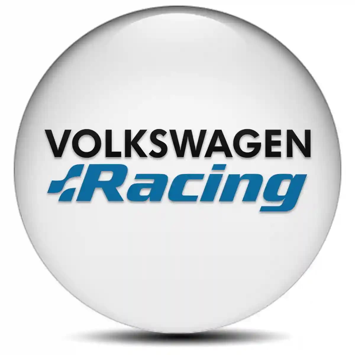 VW Racing Emblem Wheel Center Caps Stylish Design