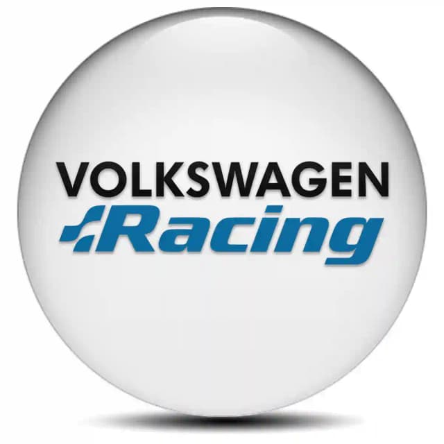 VW Racing Emblem Wheel Center Caps Stylish Design