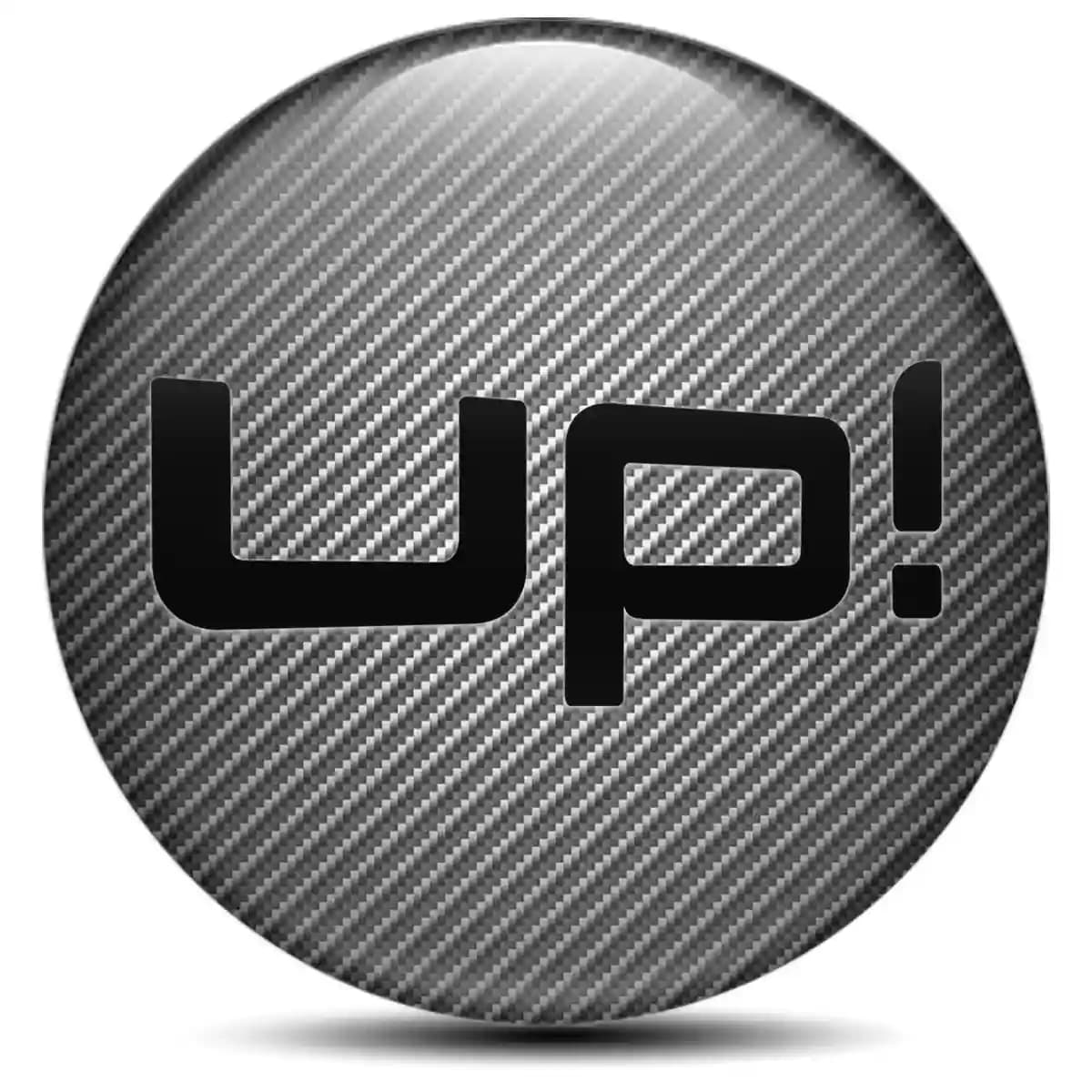 VW Up Domed Sticker Stylish Design