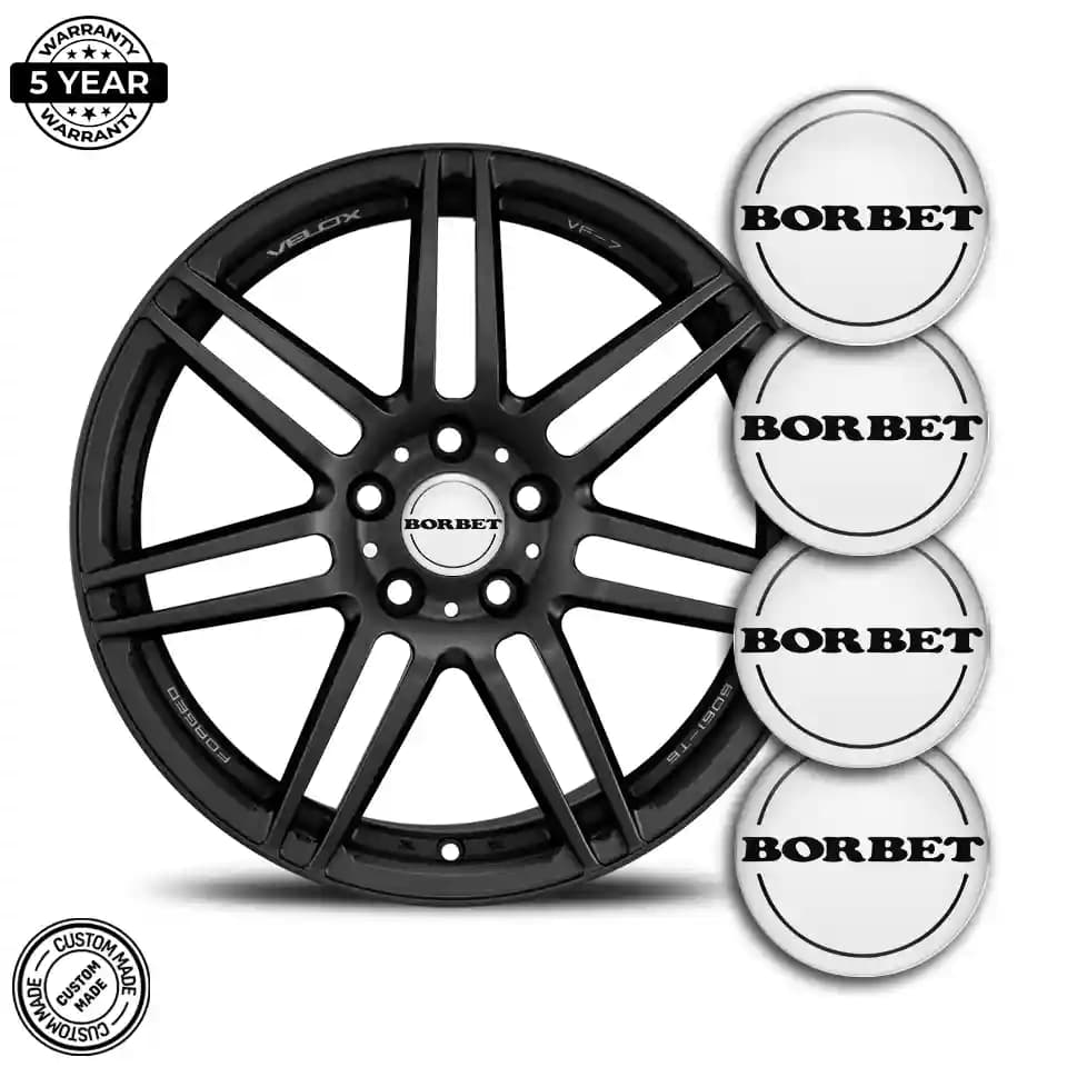 Borbet Wheel Emblems Stylish Design | Impossible Stickers