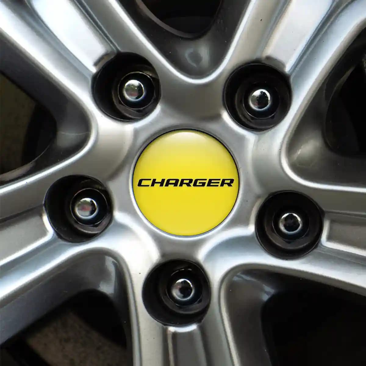 Dodge Charger Domed Sticker Stylish Design | Impossible Stickers