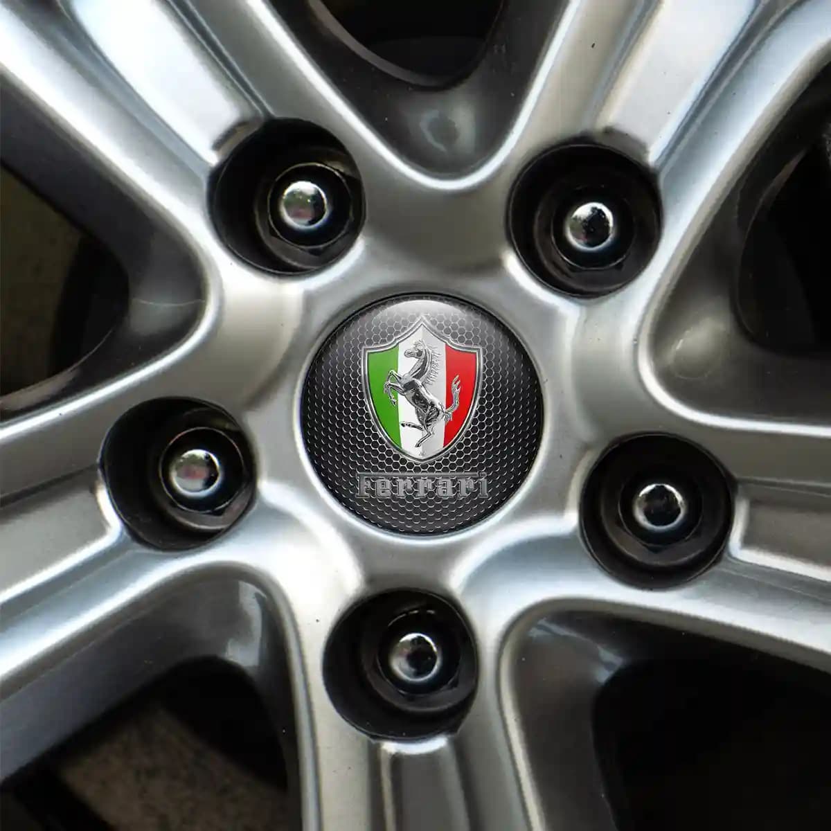 Ferrari Badge Emblems Center Cap Stylish Design | Impossible Stickers